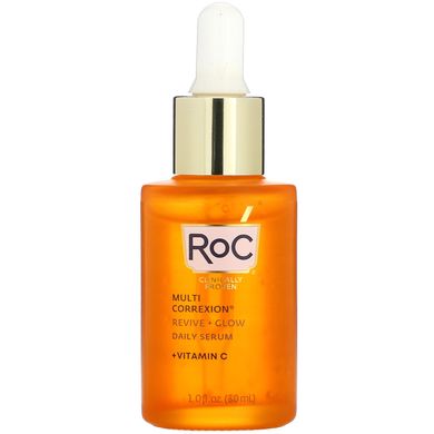 RoC, Multi Correxion, Revive + Glow, денна сироватка + вітамін C, 1 рідка унція (30 мл)