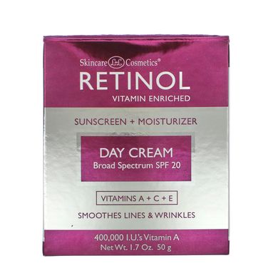 Денний крем із ретинолом SPF20 Retinol (Day Cream SPF 20 Skincare LdeL Cosmetics) 50 г