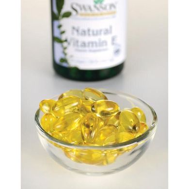 Натуральный витамин Е, Natural Vitamin E, Swanson, 200 МЕ, 100 капсул купить в Киеве и Украине