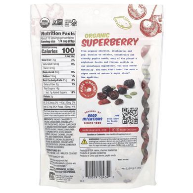 Органічний продукт, Fruit Fusion, Superberry Supersnacks, Made in Nature, 340 г