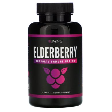Бузина, Elderberry, Havasu Nutrition, 60 капсул