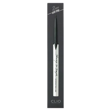 Clio, Sharp, So Simple, водостійке підведення для олівців, 01 чорний, 0,004 унції (0,14 г)