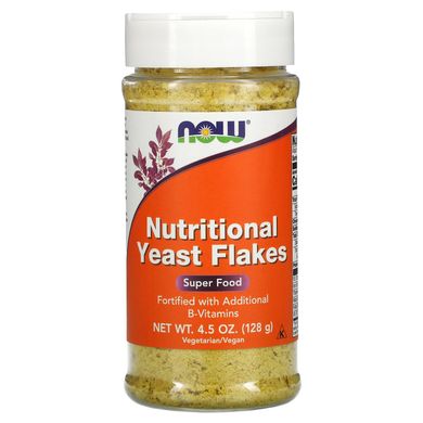 Харчові дріжджі в пластівцях Now Foods (Nutritional Yeast Flakes) 128 г