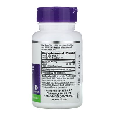 Дегідроепіандростерон Natrol (DHEA) 50 мг 60 таблеток