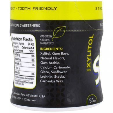 Chewing gum that protects teeth, long-lasting taste, natural licorice, sugar-free, 55 pieces