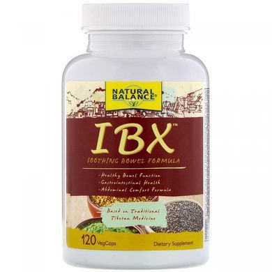 IBX успокаивающая формула кишечника, Natural Balance, 120 вегетарианских капсул купить в Киеве и Украине