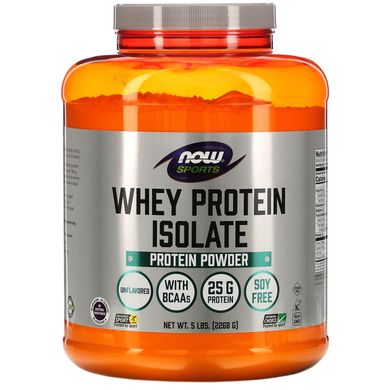 Ізолят сироваткового протеїну без запаху Now Foods (Whey Protein Isolate) 2,3 кг