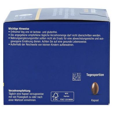 Orthomol Veg One, Ортомол Вег Ван 30 дней (капсулы) купить в Киеве и Украине