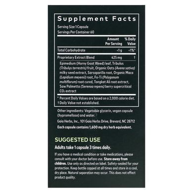 Gaia Herbs Male Libido Support System 60 liquid phytocapsules