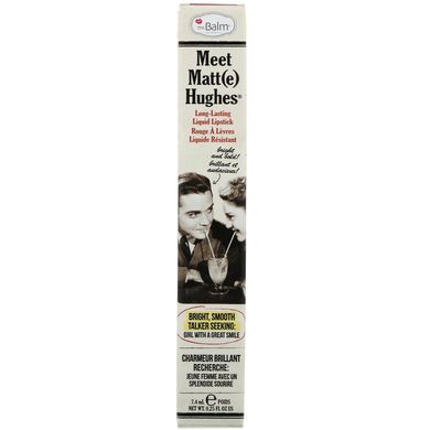 Жидкая помада длительного действия, сентиментальная, Meet Matt (e) Hughes, theBalm Cosmetics, 0,25 жидкой унции (7,4 мл)