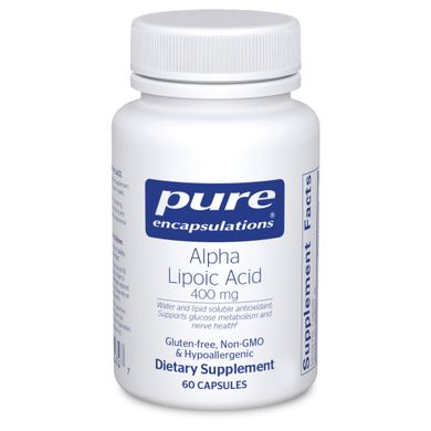Альфа-ліпоєва кислота Pure Encapsulations (Alpha Lipoic Acid) 400 мг 60 капсул