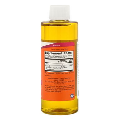 Натуральна олія вітаміну Е Now Foods (Natural E-Oil) 118 мл