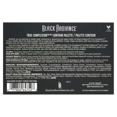 Black Radiance, True Complexion, Contour Palette, 8326 Dark to Deep, 0.38 oz (11 g) купить в Киеве и Украине