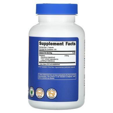 Nutricost Black Elderberry 5750 mg 120 capsules