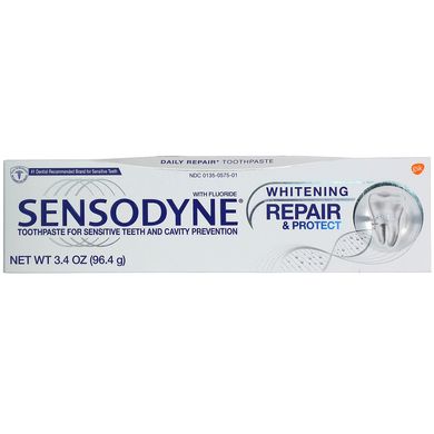 Відбілююча зубна паста Repair & Protect з фтором, Sensodyne, 96.4 г