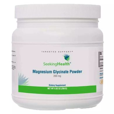 Магній Гліцинат Seeking Health (Magnesium Glycinate Powder) 200 мг 250 г