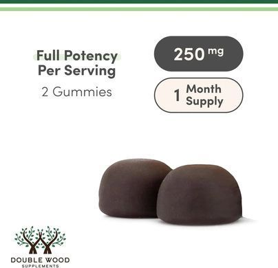 Double Wood Mushroom Gummies (5 Types) 250 mg 60 Gummies