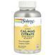 Кальцій-магній цитрат в співвідношенні 2:1, Cal-Mag Citrate 2:1 w/D-3 & K-2, Solaray, 180 капсул фото