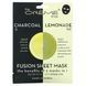 The Creme Shop, Fusion Beauty Sheet Mask, charcoal and lemonade, 5 sheets, 4.40 oz (125 g)