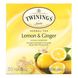 Травяной чай, лимон и имбирь, Caffeine Free, Twinings, 50 пакетиков, 2,65 унции (75 г) фото