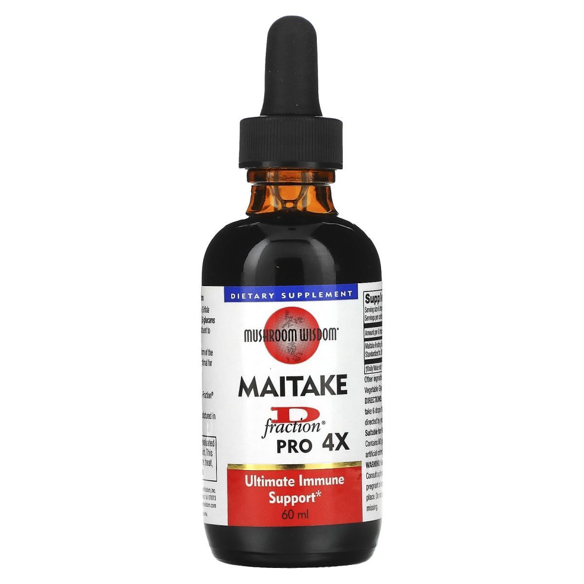 Maitake Mushroom Wisdom (D-Fraction Maitake D-Fraction Pro 4X) 60 ml