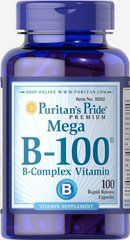 Витамин В-100 Комплекс, Vitamin B-100 Complex, Puritan's Pride, 100 капсул купить в Киеве и Украине