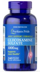 Глюкозамин сульфат Puritan's Pride (Glucosamine Sulfate) 1000 мг 240 капсул купить в Киеве и Украине
