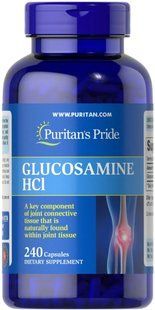 Глюкозамин, Glucosamine HCl, Puritan's Pride, 680 мг, 240 капсул купить в Киеве и Украине
