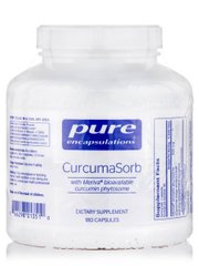Фитосомы куркумина Pure Encapsulations (CurcumaSorb) 250 мг 180 капсул купить в Киеве и Украине