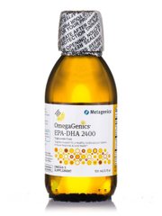 Омега ЕПК-ДГК 2400 форма тригліцериду натуральний аромат лимону Metagenics (OmegaGenics EPA-DHA 2400 Triglyceride Form Natural Lemon Flavor) 150 мл