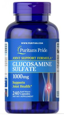 Глюкозамін сульфат Puritan's Pride (Glucosamine Sulfate) 1000 мг 240 капсул