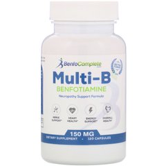 Нейропатична підтримуюча формула Multi-B, Benfotiamine Inc, 150 мг, 120 капсул