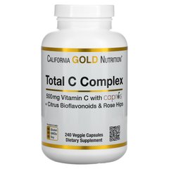 Витамин С комплекс California Gold Nutrition (Total C Complex) 500 мг 240 растительных капсул купить в Киеве и Украине