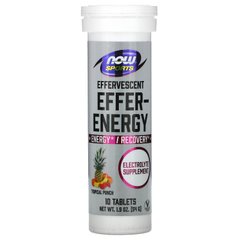 Електроліти тропічний пунш Now Foods (Effer-Energy Tropical Punch Sports) 10 таблеток 54 г