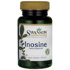 Інозин, Inosine, Swanson, 500 мг, 60 капсул