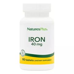 Залізо Natures Plus (Iron) 40 мг 90 таблеток 90 таблеток