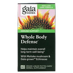 Gaia Herbs, Захист всього тіла, 60 веганських рідких фіто-капсул