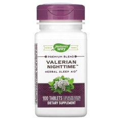 Валериана без привкуса для сна Nature's Way (Valerian Nighttime) 100 таблеток купить в Киеве и Украине