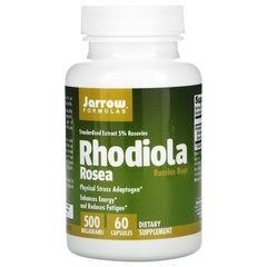 Родіола рожева, Rhodiola Rosea, Jarrow Formulas, 500 мг, 60 капсул