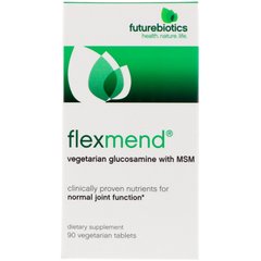 Вегетарианский глюкозамин с МСМ FutureBiotics (FlexMend) 375 мг/375 мг 90 табеток купить в Киеве и Украине