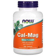 Кальцій і Магній комплекс від стресу Now Foods (Cal-Mag) 100 таблеток