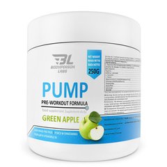 Передтренувальна формула зелене яблуко Bodyperson Labs (Pre-Workout Formula ) 250 г