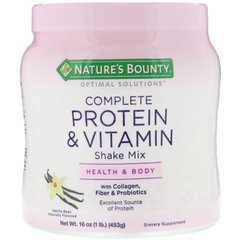 Протеино-витаминная смесь ваниль Nature's Bounty (Protein & Vitamin Mix Optimal Solutions) 453 г купить в Киеве и Украине