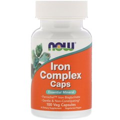 Комплекс заліза Now Foods (Iron Complex) 100 капсул