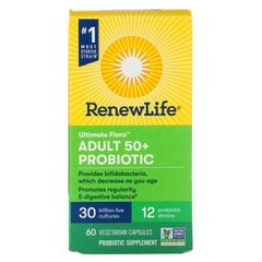 Пробіотик для людей старше 50 років Renew Life (Probiotic 30 млрд живих культур) 30 млрд живих культур 60 капсул