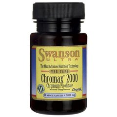 Хромакс 2000, Chromax 2000, Swanson, 2000 мкг, 60 капсул