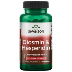 Діосмін і Гесперидин, Diosmin,Hesperidin, Swanson, 60 капсул