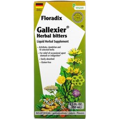 Gaia Herbs, Floradix, Gallexier, трав'яна добавка у вигляді рідкого екстракту, 250 мл (8,5 рідк. унції)