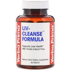 Формула для чистки організму, Liv-Cleanse Formula, Yerba Prima, 60 таблеток