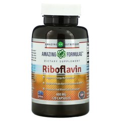 Amazing Nutrition, Рібофлавін, 400 мг, 120 капсул
